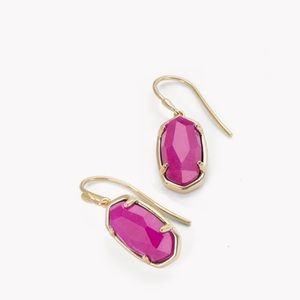 Kendra Scott Lee 18k Gold Vermeil Drop Earrings in Pink Quartzite
